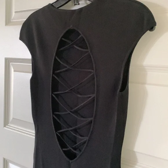 NWOT ELISABETTA FRANCHI Black Sheath Dress - Picture 8 of 14